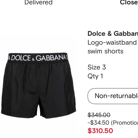 D&G Authentic men swim shorts - Picture 4 of 4